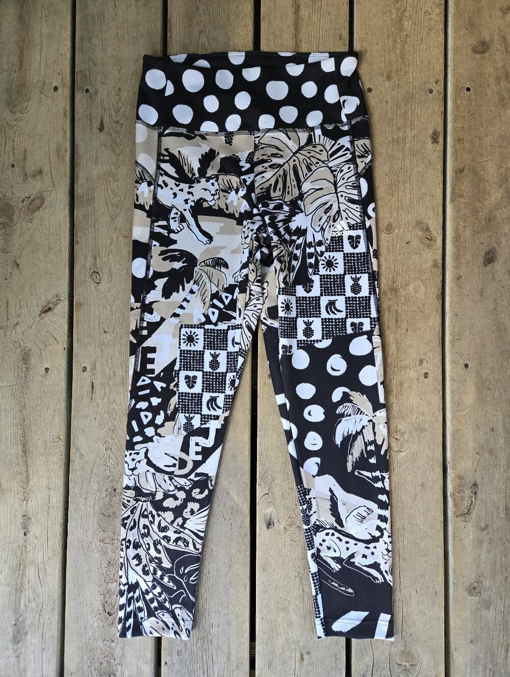 Hard To Find!! Adidas x Farm Rio Collab Leggings Size Medium In Great Condition